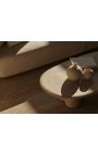 Mycket stort soffbord "Fino" beige travertin - 163 cm