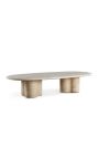 Mycket stort soffbord "Fino" beige travertin - 163 cm