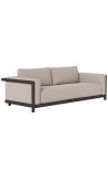 Sofa 3 vietos Floridoje bronzinis aliuminis ir taupe audinys - 229 cm
