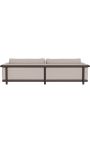 Sofa cu 4 locuri "Florida" țesături din bronz, aluminiu și taupe - 274 cm