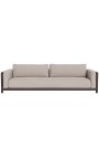 4 istuimen sohva "Floridaan" pronssi-alumiini- ja taupe- kankaat - 274 cm