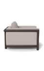 Stor fåtölj "Florida" aluminiumbrons och taupe - 101 cm