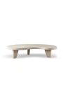 Mycket stort soffbord "Nina" beige travertin - 164 cm