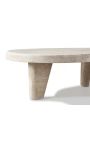 Mycket stort soffbord "Nina" beige travertin - 164 cm