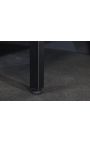 Samtidens glaskasse "TOKYO" sort metal og glas, guldhåndtag 90 90 cm