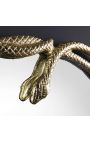 Spegulas su abstrakčiomis formomis iš aukso metalo 70 cm (Dupliqué)