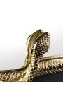 Spegel med abstrakta former i guld 70 cm (Dupliqué)