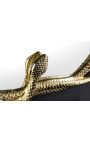 Espelho com formas abstratas em metal dourado 70 cm (Dupliqué)