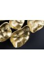 Gran decoració de paret abstracta en metall d'or 100 cm