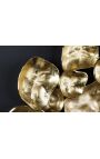 Grote abstracte muurversiering in goud metaal 100 cm