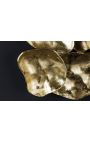 Grande decoração de parede abstrata em metal dourado 100 cm