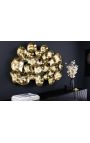 Grande decoração de parede abstrata em metal dourado 100 cm