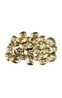 Large abstract wall decoration in gold metal 100 cm