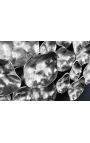 Grande astratto metallo parete decorazione argento 100 cm