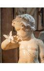 Gran escultura de querubín Amor