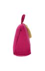 Cuscino a cuneo in velluto colorato Fuchsia con nappe