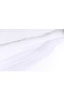 CALYPSO oro in acciaio spazzolato tavola da pranzo in ceramica marmo bianco - 200 cm