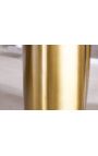 CALYPSO goud geborsteld stalen eettafel top keramisch marmer wit - 200 cm (Dupliqué)