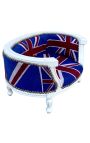 Sofa bed for dog or cat baroque English flag and beige wood