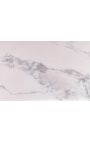 CALYPSO console in gold brushed steel and top ceramic marble white look (Dupliqué)