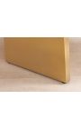 NYX gouden geborstelde stalen eettafel met wit marmeren top