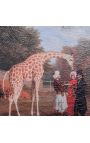 Painting "Girafe de Nubie" - Jacques-Laurent Agasse - small model