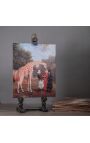 Dipinto "Girafe de Nubie" - Jacques-Laurent Agasse - modello in piccolo