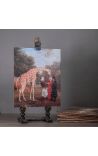 Målning Giraffe de Nubie - Jacques-Laurent Agasse - liten modell