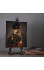 Portretbord "Een Poolse edelman" - Rembrandt - klein model