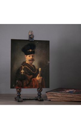 Tablă de portret "Un nobil polonez" - Rembrandt - model mic