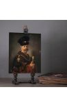 Tableau de portrait Un Noble Polonais - Rembrandt - petit modèle