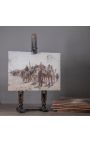 Painting "Pilgrims going to Mecca" - Leon Belly (Dupliqué)