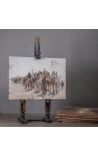 Tableau Pèlerins se rendant à la Mecque - Leon Belly - petit modèle