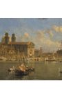Tableau "Vue du canal de la Giudecca avec l’église des Gesuati" - Francesco Guardi