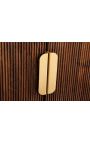 4-deurs GABBY mango kast met wit marmeren top - 180 cm (Dupliqué)