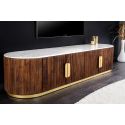 4-türiges GABBY Mango Sideboard mit weißem Marmor - 180 cm (Dupliqué)