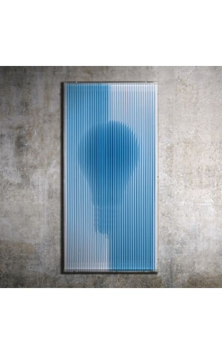 Samtida 3D-målning "Eureka" med plexiglassbox