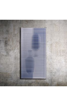 Taula contemporània en 3d "Missatge en una ampolla - Versió 1" amb caixa de plexiglàs