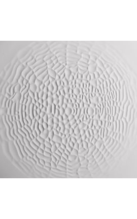 Pintura cuadrada contemporánea &quot;Vortex White&quot;
