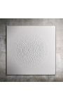 Contemporary square painting "Vortex White"