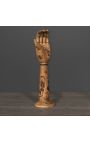 Set of 2 hands articulated on blackened wooden base (Dupliqué)
