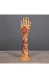 Articulated wooden tattooed arm – totem style shōbōshi (Dupliqué)