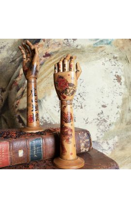 Articulado brazo tatuado de madera – estilo totem &quot;shōbōshi (Dupliqué)