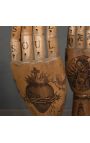 Brazo de madera con una mano articulada – “BornDead” estilo totem (Dupliqué)