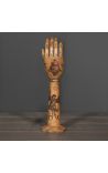 Brazo de madera con una mano articulada – “BornDead” estilo totem (Dupliqué)