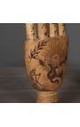Articulado brazo tatuado de madera - estilo totem "Sacred Soul" (Dupliqué)
