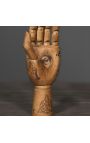 Articulado brazo tatuado de madera - estilo totem "Sacred Soul" (Dupliqué)