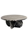 SHERLOCK round coffee table in white marble - Ø 90 cm (Dupliqué)