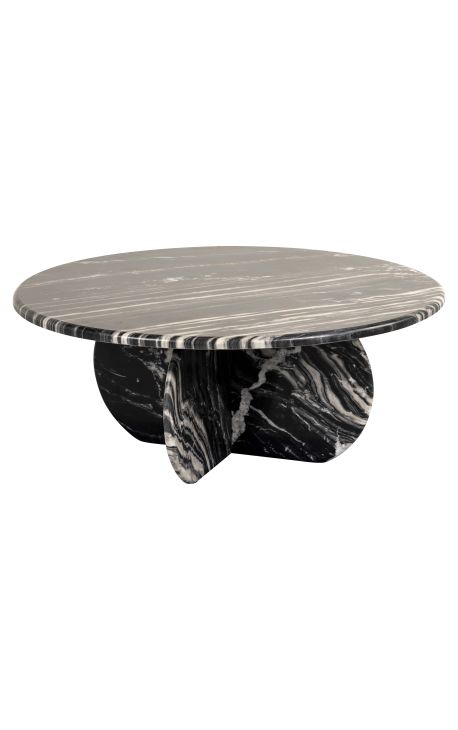 SHERLOCK round coffee table in white marble - Ø 90 cm (Dupliqué)
