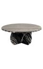 SHERLOCK round coffee table in white marble - Ø 90 cm (Dupliqué)